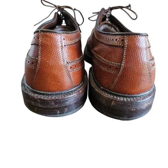 Allen Edmonds MacNeil Wingtip Oxford Shoes 9157 Men\'s Size 12A Brown W/ Bags EUC main image 13